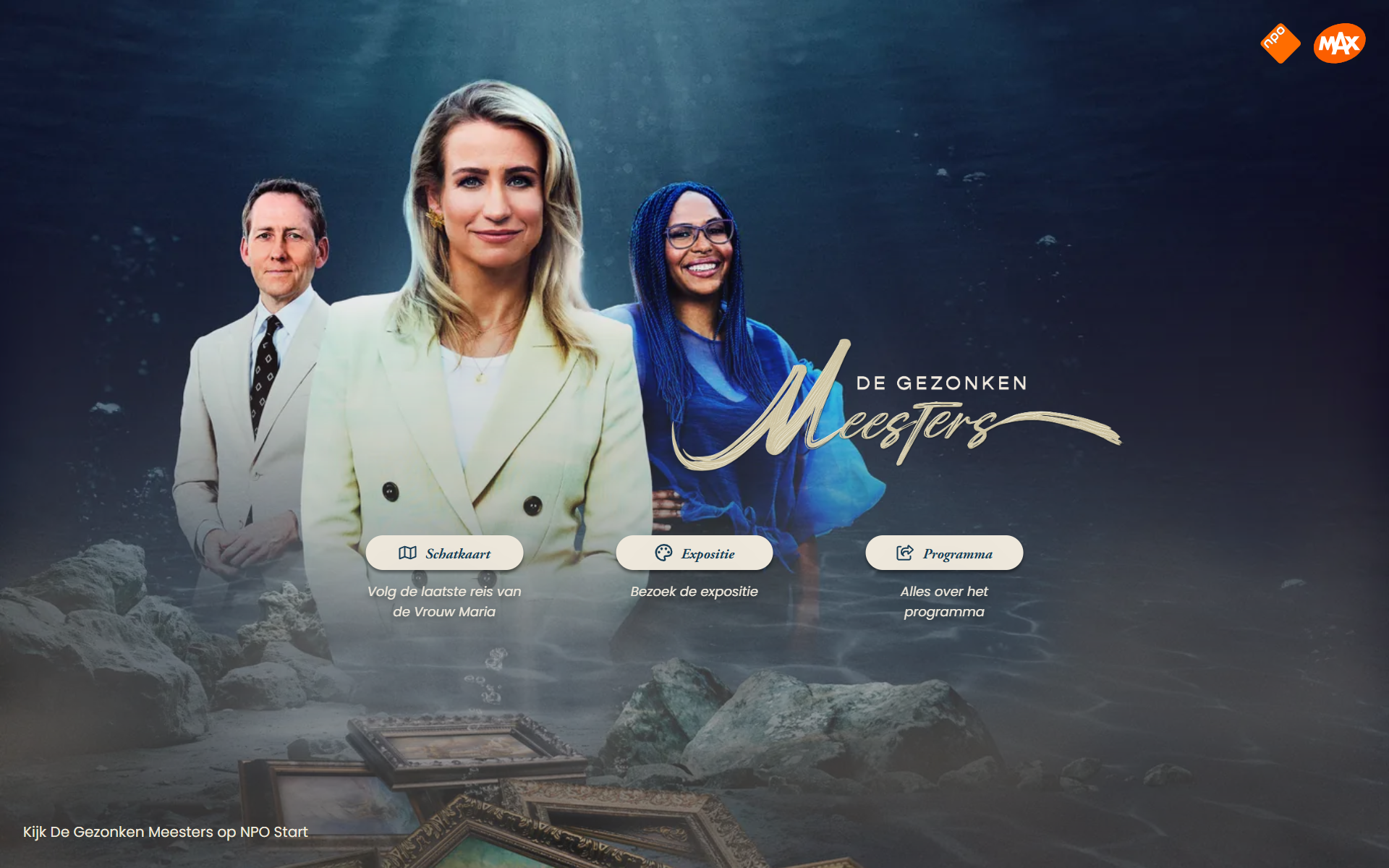 De website van Kamer van De Gezonken Meesters.