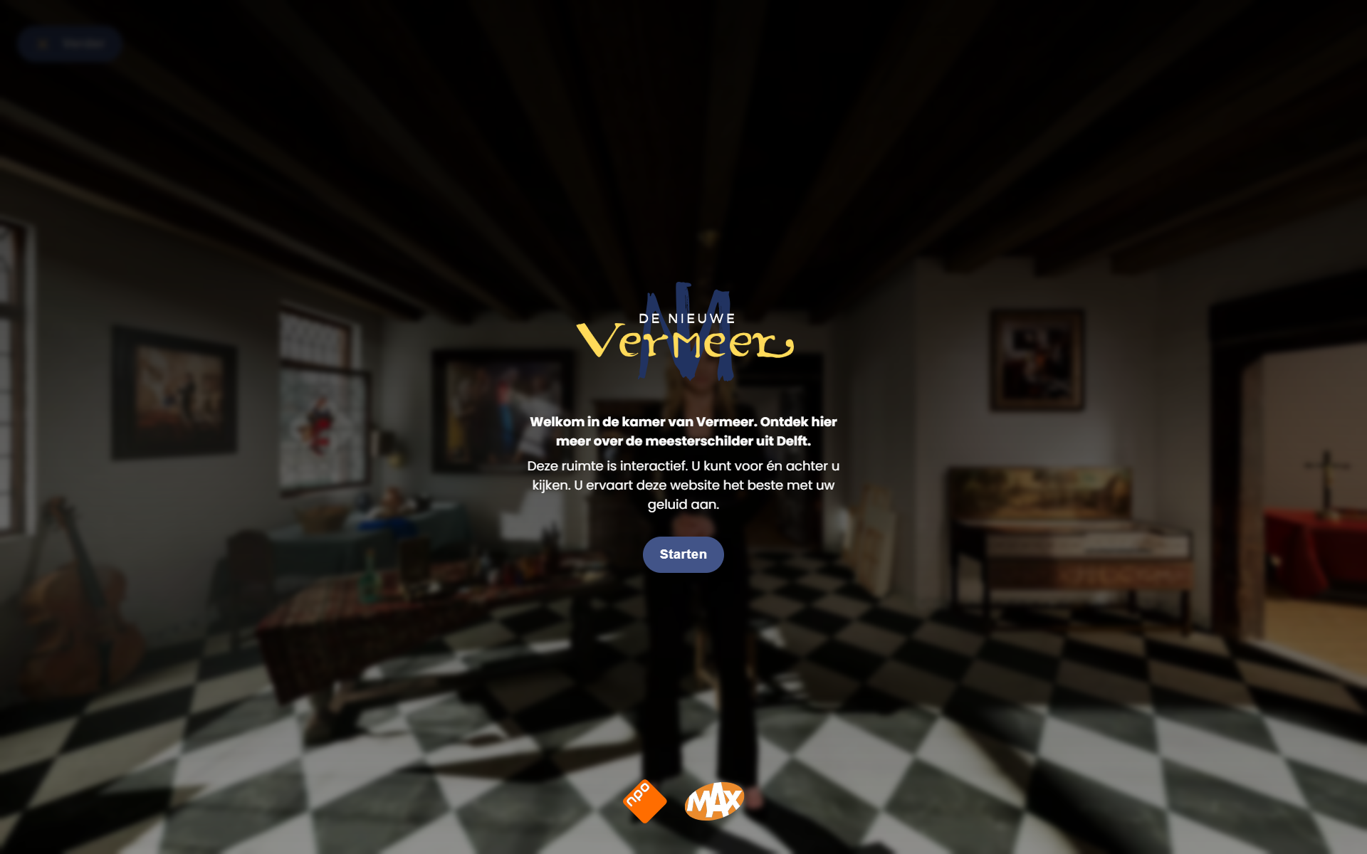 De website van Kamer van De Nieuwe Vermeer.