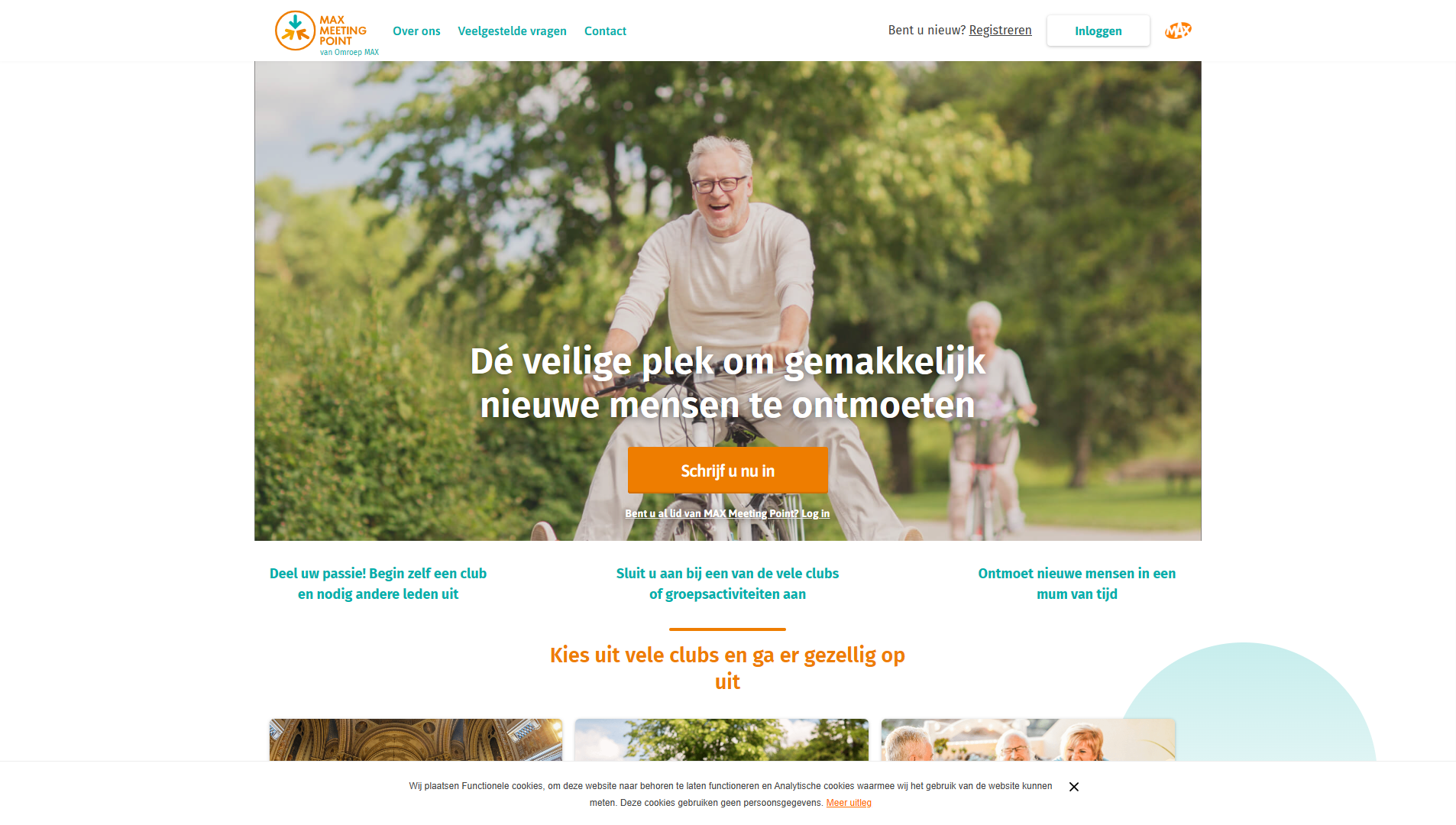 De website van MAX Meeting Point.